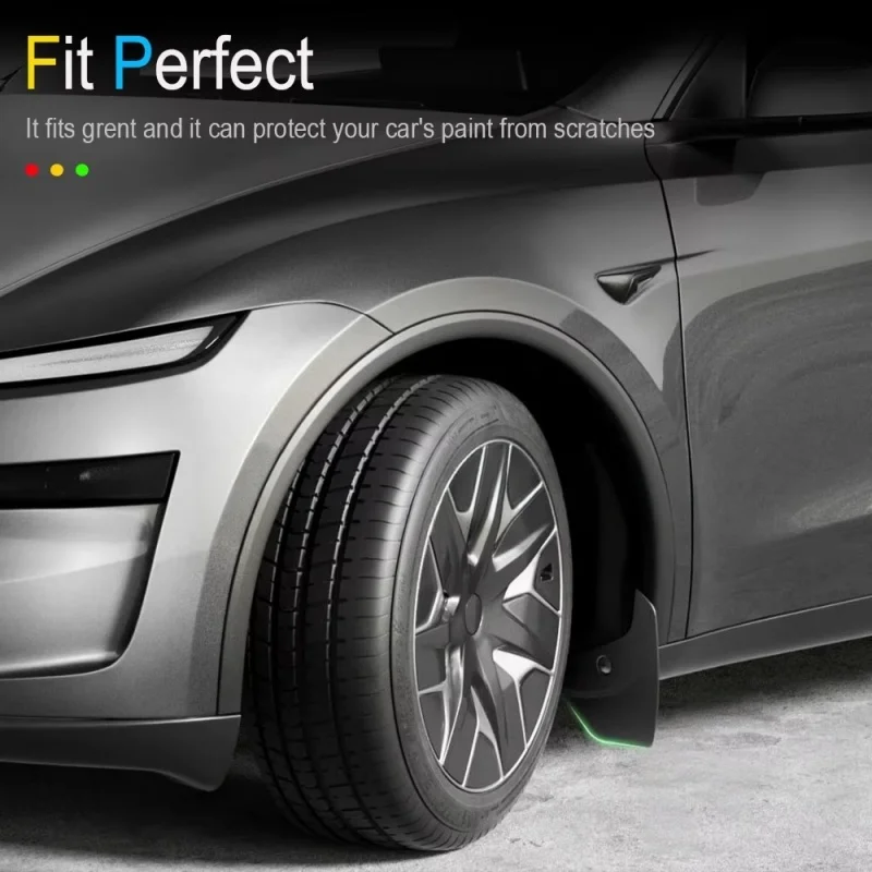 TPE Mud Flaps Mudguards For Tesla Model Y 2025 Juniper Launch New Model Y Black 4Pcs Car Splash Guards Auto Accessories