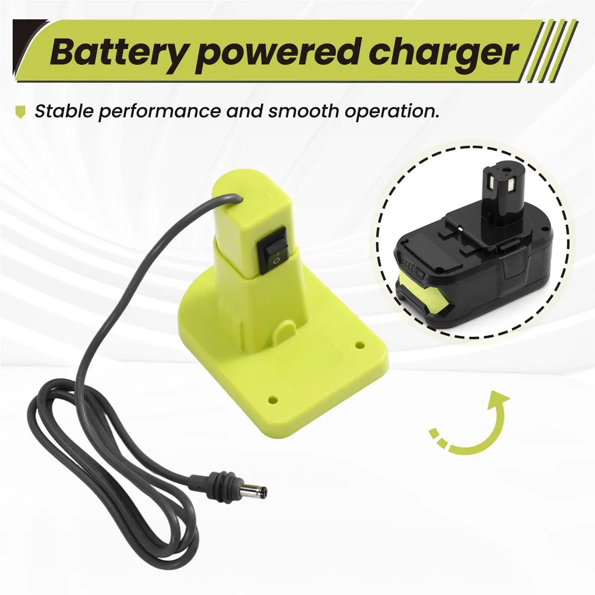 fine Battery Powered Charger for Ryobi 18V Li-Ion for Starlink Mini Waterproof DC Jack for Outdoor and Emergency Use