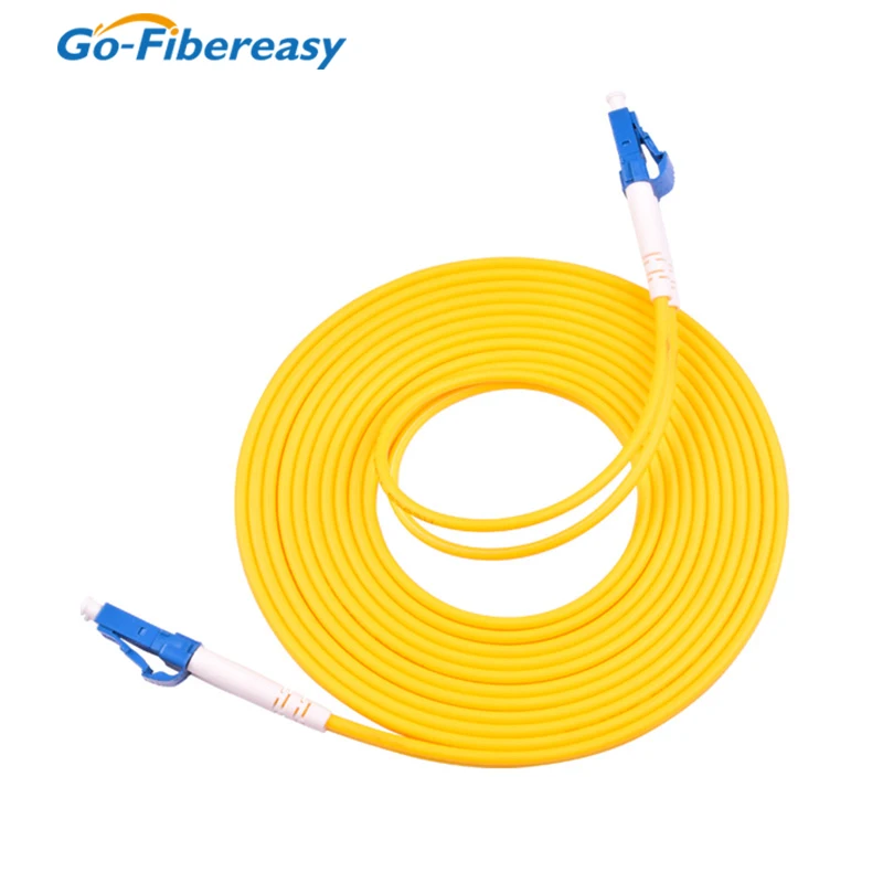 Cable de fibra óptica de 5 piezas, Parche de LC-LC dúplex de modo único, 0,3 m,1m,2m,3m,5m,10m, pulido UPC, 2,0mm, 3,0mm