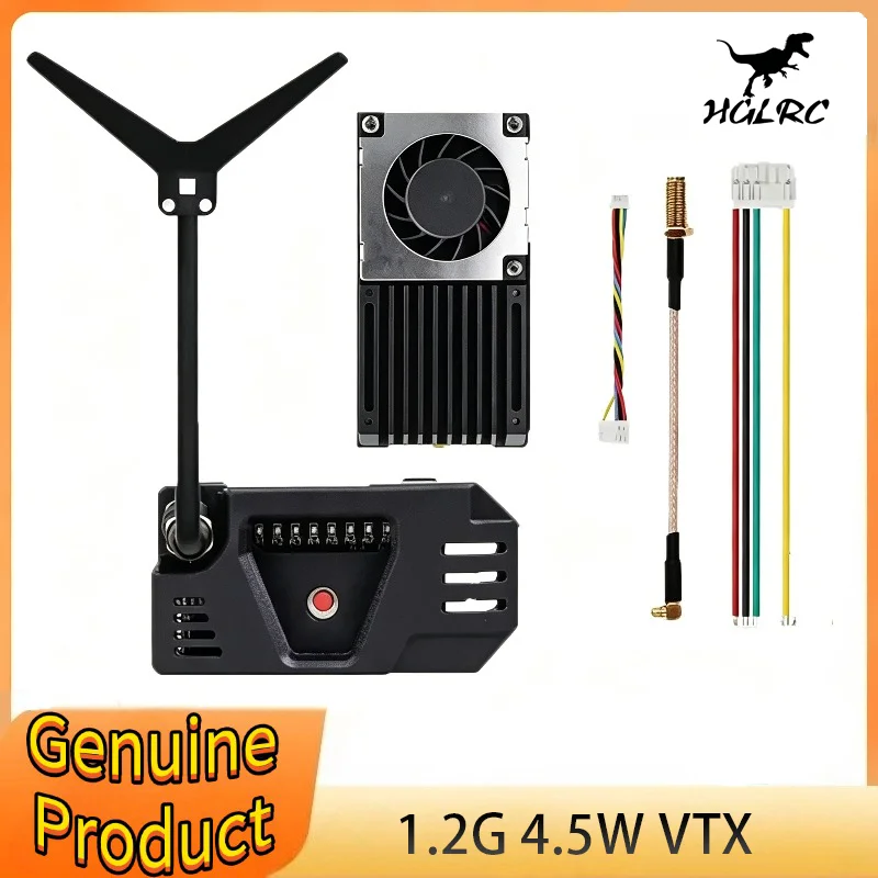 

HGLRC ZEUS 1.2G 4.5W VTX 8CH 25mW /800mW /4.5W Power Adjustable Image Transmission Built-in Fan 2-8S Suitable for Model Aircraft