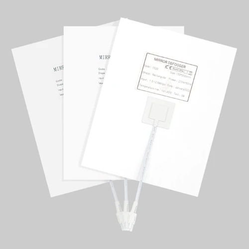 Imagen 2 del producto Almohadilla desempañante de espejo PET AC 220V, calentador de película antiniebla, almohadilla desempañadora para espejo de baño led con desempañador