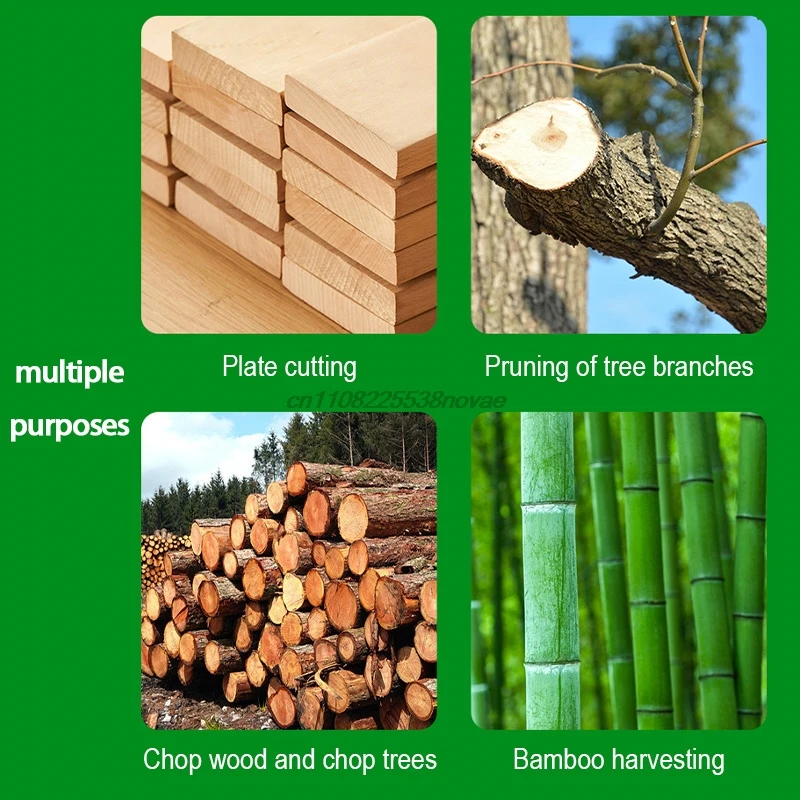 منشار كهربائي محمول عالي السرعة 12 بوصة قاطع خشب لاسلكي بطارية ليثيوم قابلة لإعادة الشحن منشار محمول للمنزل #6