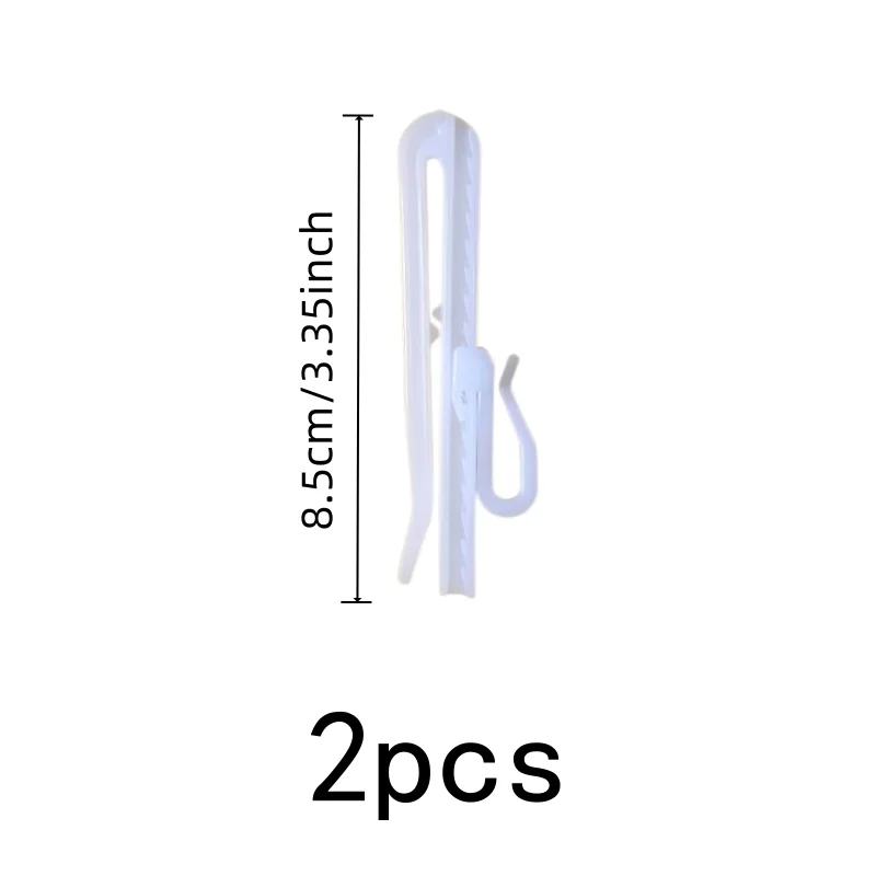 8.5cm Raise Lower Curtain Clips 2 pcs, Easy Install Simple Setup, Strong Load Support, for Blinds Installation