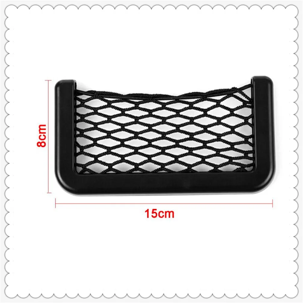 8*15CM Car Organizer Net Sticking Holder Pocket trunk for Renault Kwid Espace Kangoo Alaskan Trezor Fluence Alpine