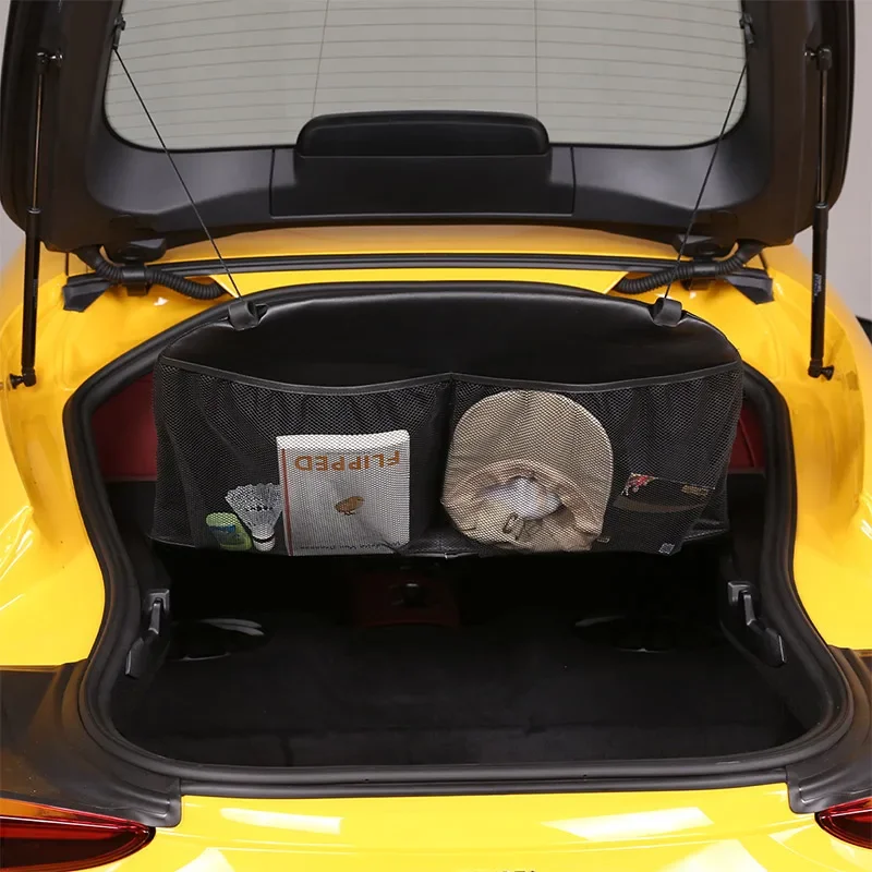 For Toyota GR Supra MK5 A90 2019-2024 Leather Black Car Trunk Partition Large Storage Bag Item Storage Bag Car Accessories