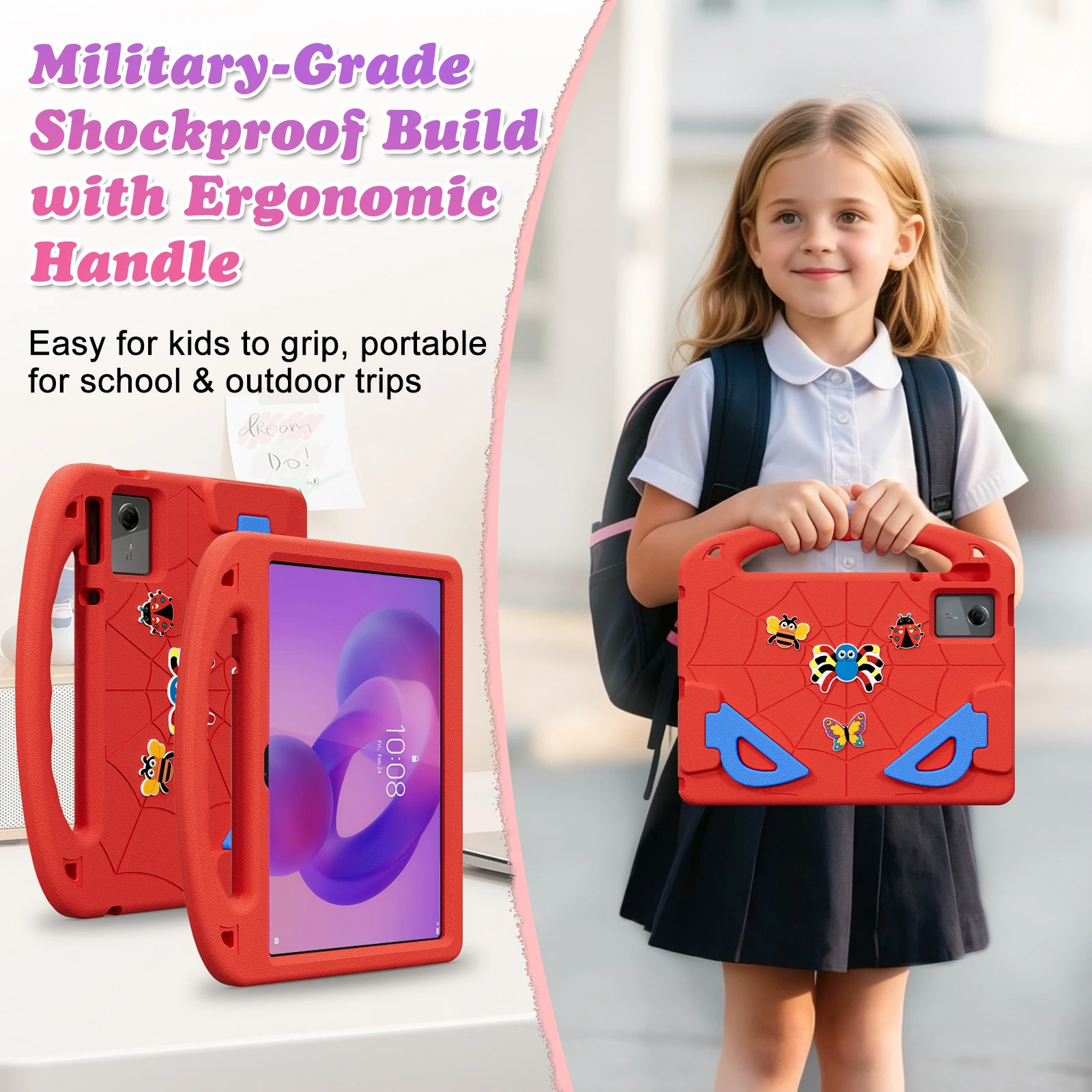 Kids Case for Lenovo Idea Tab 11 inch TB336ZU TB336FU Xiaoxin Pad 2025 2024 11" M11 TB330FU EVA Stand Shockproof Tablet Cover 6