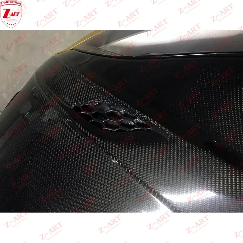 Z-ART 2007-2014 carbon fiber engine hood for AUDI TT TTS 8J real carbon fiber bonnet for TT carbon fiber engine cover