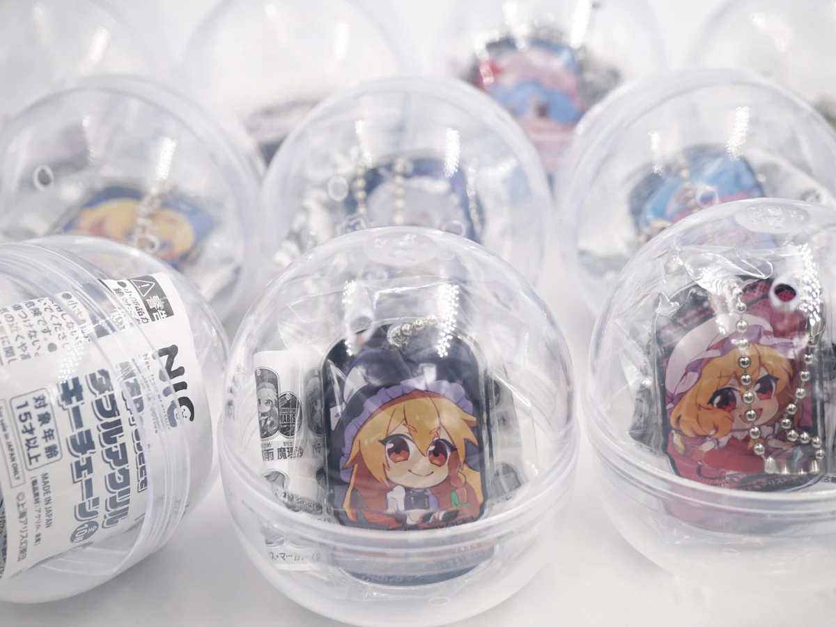 Original Touhou Project Anime Hakurei Reimu Kirisame Marisa Izayoi Sakuya Remilia Scarlet Acrylic keychain Capsule