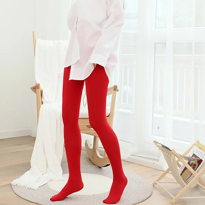 مثير المرأة سيدة الجوارب الملونة المخملية ربيع الخريف الحلوى جوارب ملونة جوارب حرارية شفافة لوليتا الفتيات طماق #4