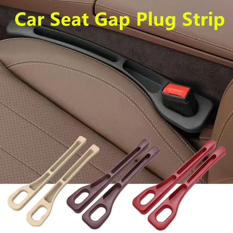 Universal PU Car Seat Gap Filler Leak-Proof Filling Strip Anti-Drop Seat Gap Strip With Hole Car Decor Auto Interior Accessories