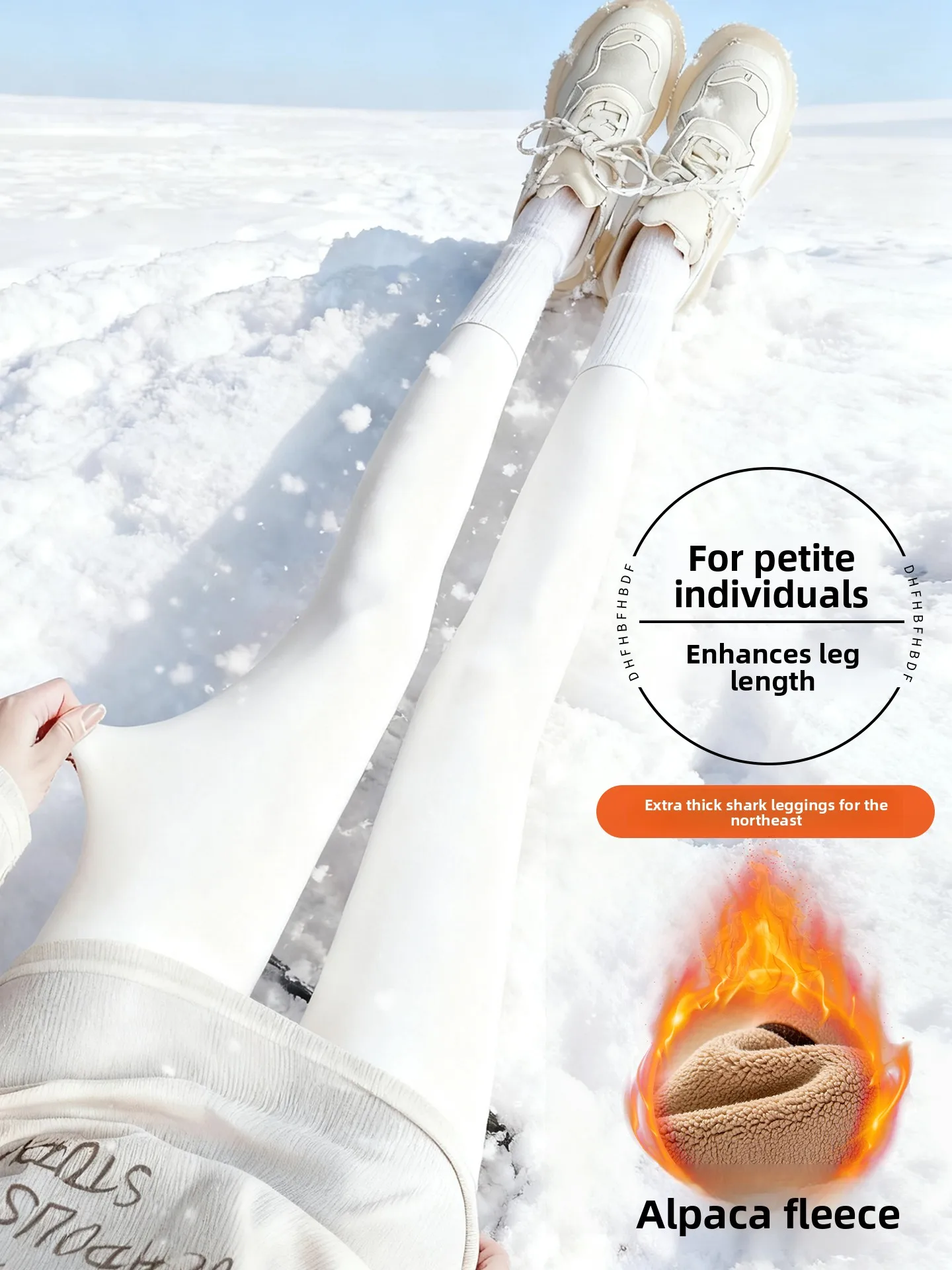 

Thiened Fce Yoga Pants Women's High Waist Nine Points Pant High Warmth arkskin Pants Outerwear Winter Cotton Trousers