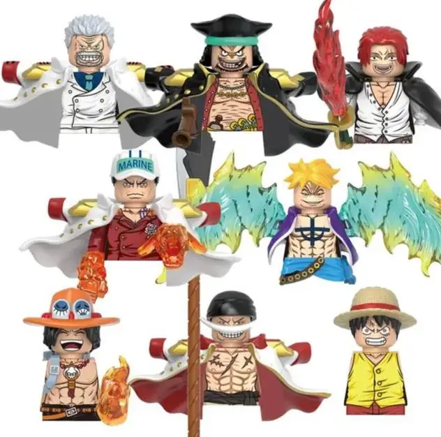 Bandai ONE PIECE Dragon Ball Super Mini Figure Set van 8 Wukong-personages WM6185 WM9183 WM6179 WM6180 WM6181 Verzamelbaar speelgoed