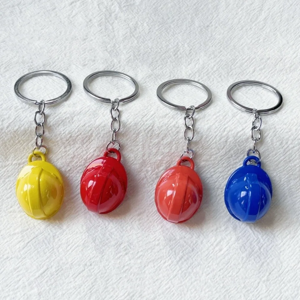 Best Wishes Funny Safety Helmet Keychain Ornaments Creative Hard Hat Pendant Friendship Mini Bag Hanging Gifts