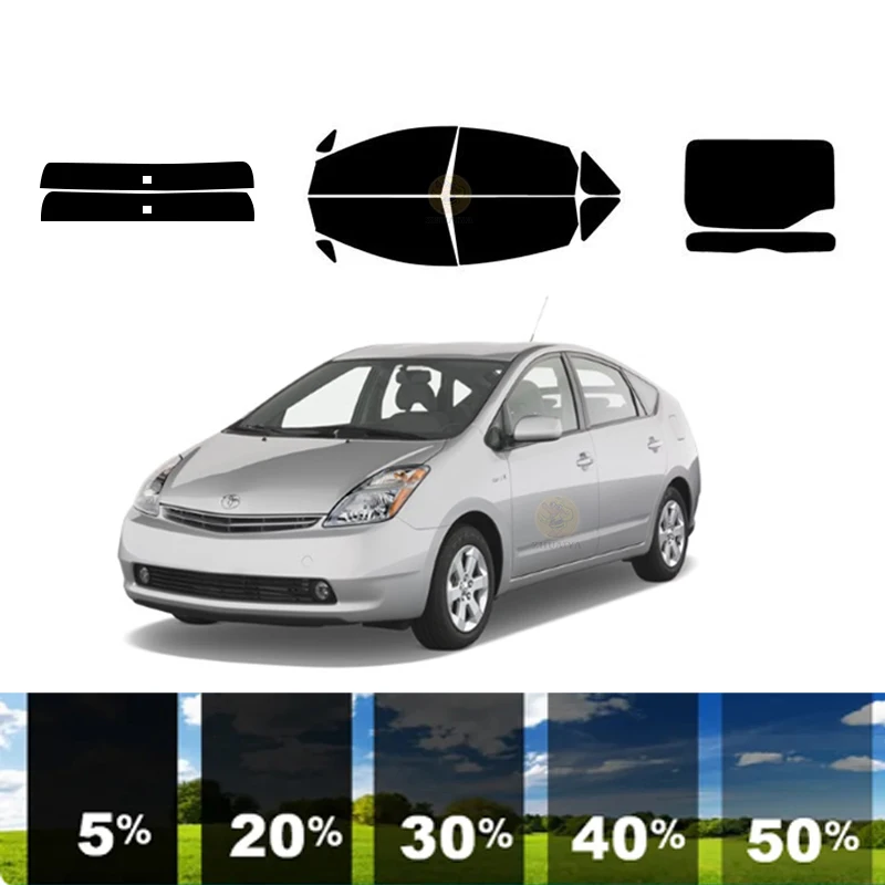 

Предварительно вырезанная съемная тонировочная пленка для окон для автомобиля, 100% УФР, 5%-35%VLT, теплоизоляция, карбон ﻿ Для TOYOTA PRIUS 4 DR ШЕЛЮЧ 2004-2009 гг.