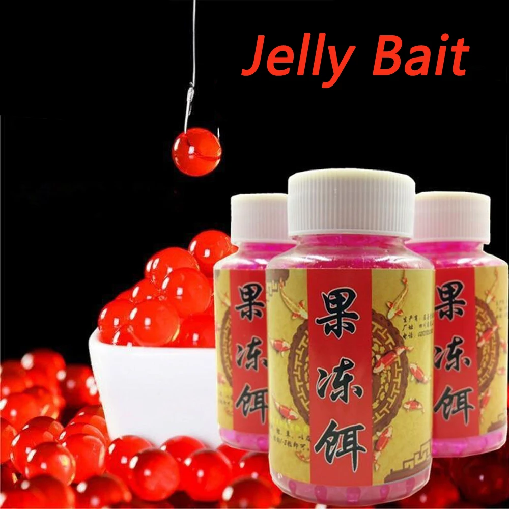 Jelly Bait 100PCS 200PCS 500PCS Granular Fishing Food Aquatic Feed Carp Pesca Attractant Flavor Elastic Nutrition Soft Lure