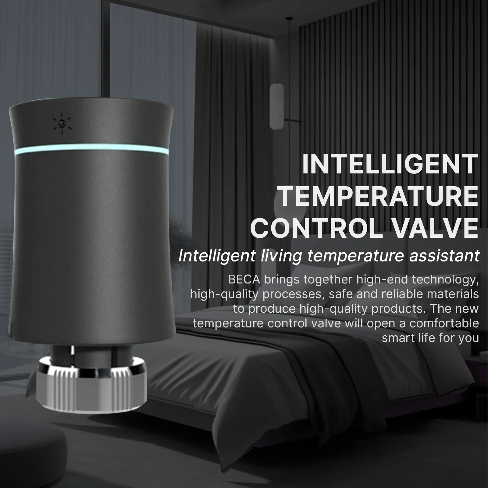 

Умный термостат радиатора для кондиционера и термостат WiFi радиатора с управлением через приложение, светодиодный цифровой сенсорный экран