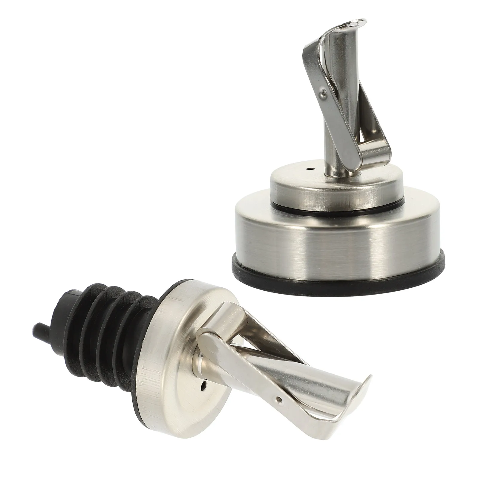 

Набор из 2 пробок-дозаторов для бутылок, нержавеющая сталь, непроливаемый кухонный дозатор для масла, уксуса, соевого соуса