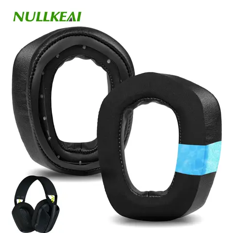Nullkeai-Substituição Almofada para Redragon H848 Fone De Ouvido, Almofadas de Manga, Ovelhas Earmuffs, Headband