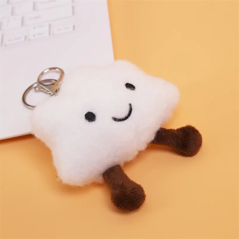 Stuffed Plush Cloud Bag Pendant Plush Doll Little Toy Backpack Accessory Cute Keychain Bookbag Pendant Brithday Gift for Friend