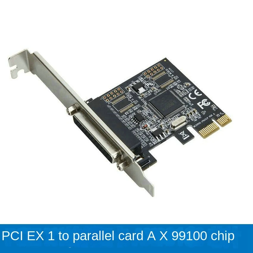 PCI-E PCI Express Parallel DB25 25Pin Printer LPT pcie Riser Card with AX99100 Chipest