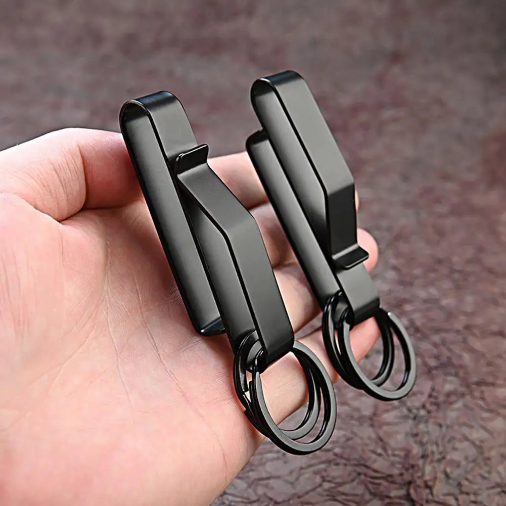 2Pcs Duty Belt Key Holders Ergonomic Design Lightweight Portable Easy Access Quick Release Wide Application Belt Keyrings Key Cl