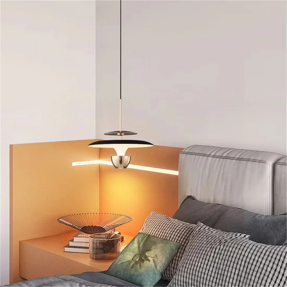 Nordic Modern Design Ufo Metal Led Pendant Lights Kitchen Dining Table Villa Loft Cafe Bar Art Decor