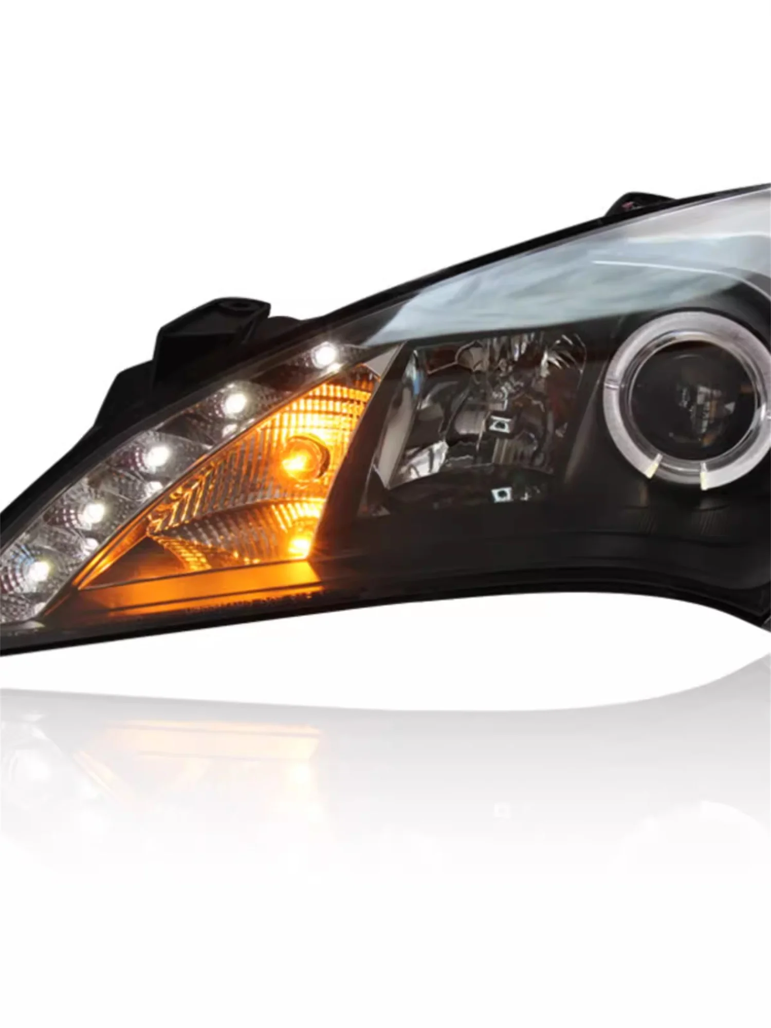 Car Front Headlight Headlamp for Hyundai Rohens coupe Daytime running light High low beam Turn signal