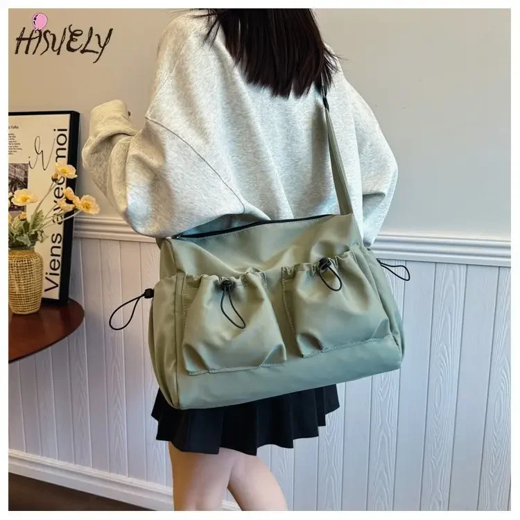 

large capacity Unisex Shoulder Crossbody Bag Large Men Nylon Messenger Bags for Student Brand Book Bags Women Handbag Satchels