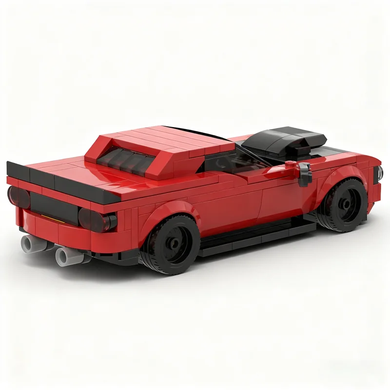 239pcs MOC City Champions Speed Champion Dodge Challenger Demon 8 Model Building Blocks Architecture Christmas Gift Toy Birthday