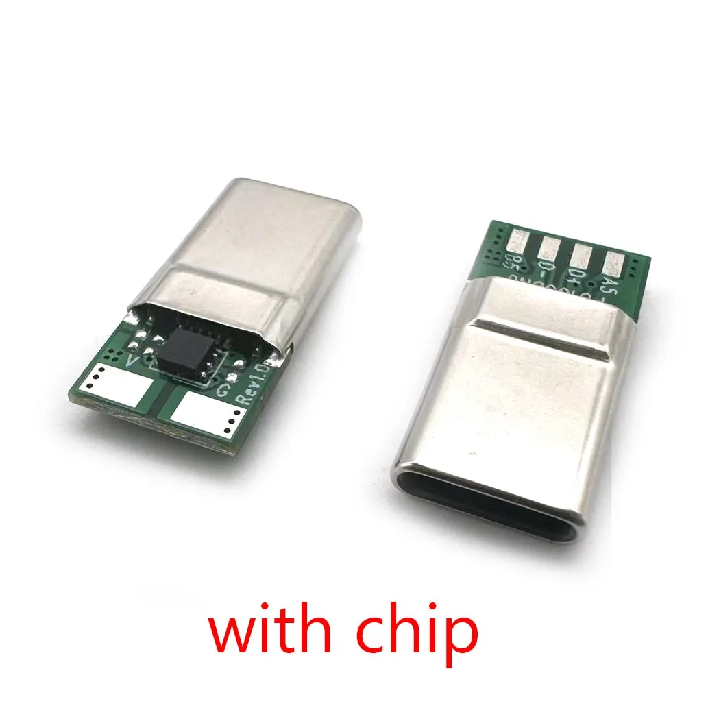 16Pin TYPE-C Male Plug PD 240W  Fast Charging Connector USB With PCB Welding Data Line Interface  Data Cable Accessories