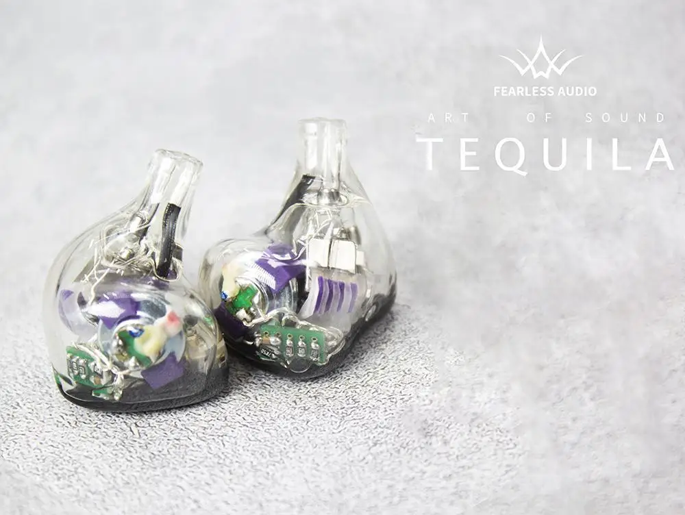 Fearless Audio Tequila 1DD + 6BA سائق هجين داخل الأذن سماعة 8 مللي متر ثنائي المغناطيسي Hifi شاشة موسيقى استوديو اوديوفيلي 2 دبوس ياربود