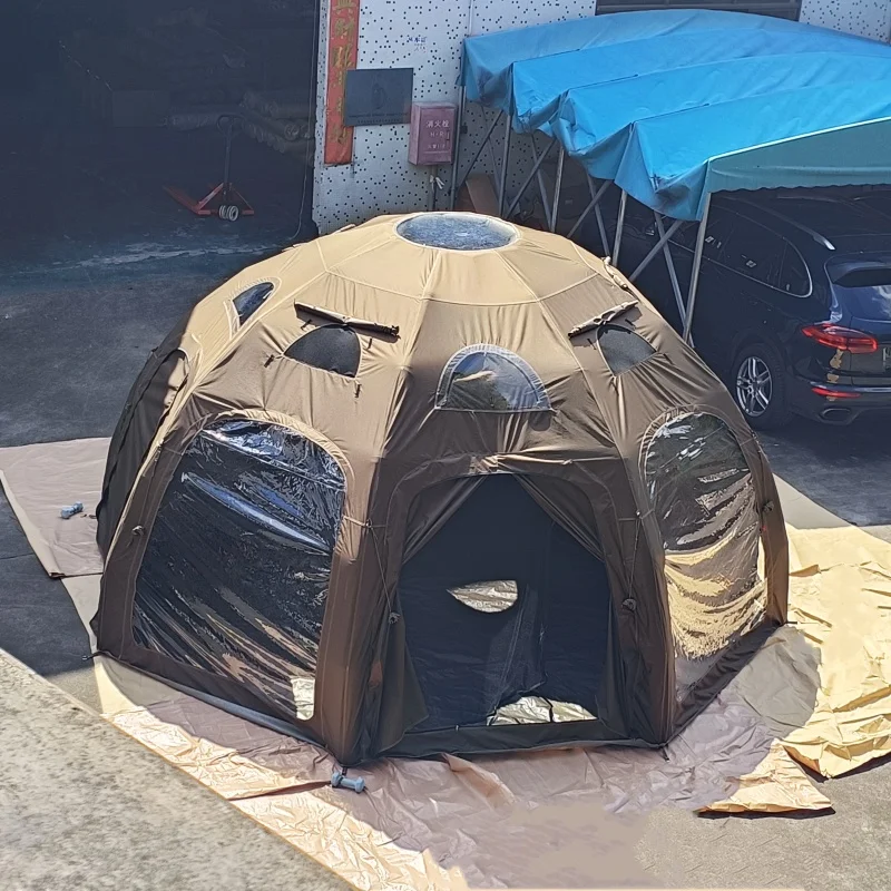 Round Palace Style Inflatable Air Home Tent With Free Pump