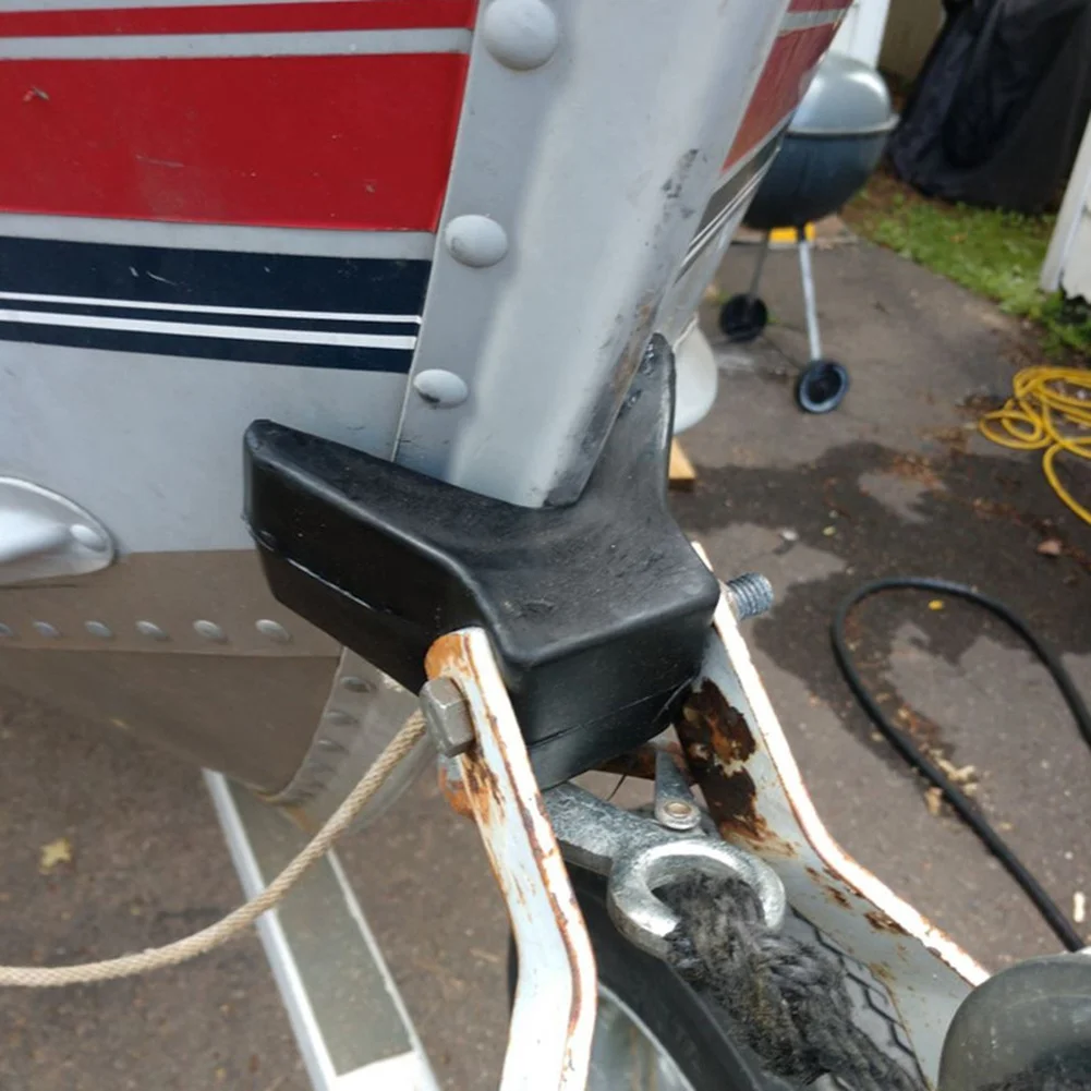Yacht Trailer Black V Bow Roller Rubber Support Kit for Boat Trailer with Secure Support and Scratch Protection