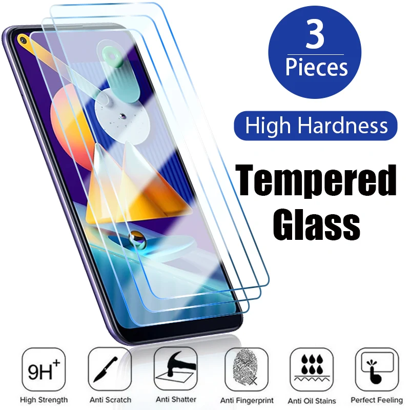 3PCS Tempered Glass for Samsung Galaxy A13 A51 A12 A52 A71 A41 A70 A31 A72 Screen Protector on Samsung A53 5G A32 A23 A52S Glass