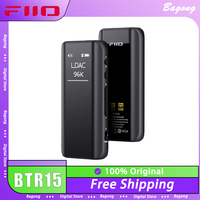 FiiO BTR15 Bluetooth 5.1 Headphone Amplifier DSD256 Receiver LDAC/aptX Adaptive with 3.5mm/4.4mm Custom Eaephone Accessory Gifts