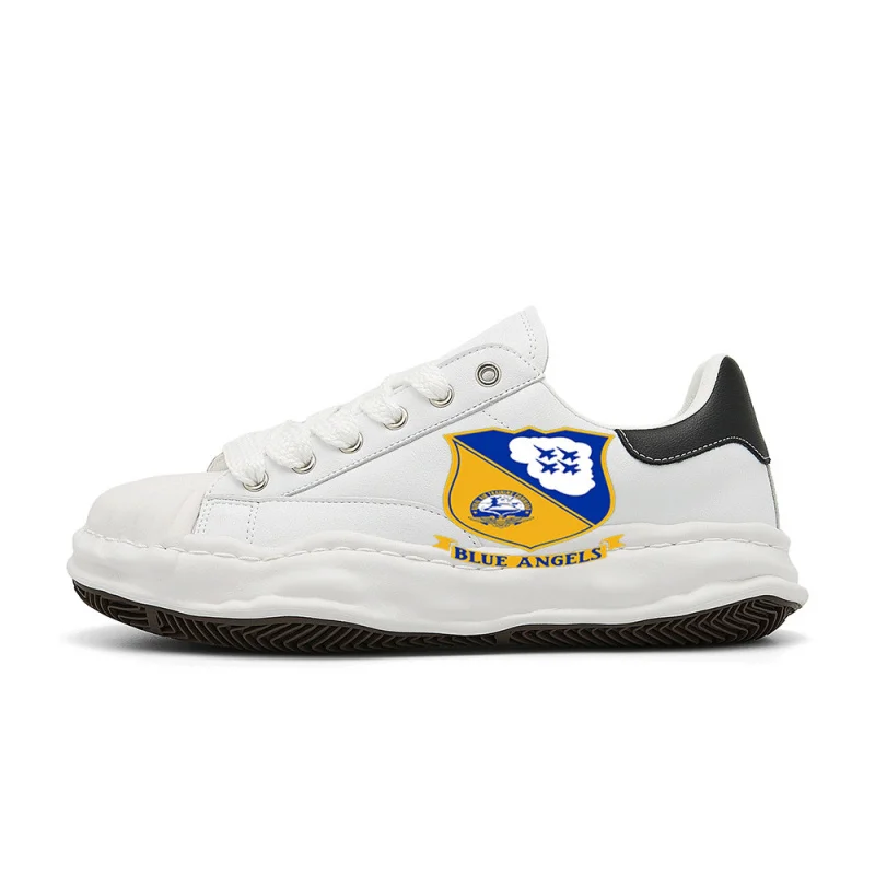 

US Navy Blue Angels LogoVintage Fashion Street Sneakers，The design is retro, stylish, comfortable, and versatile，Suitable for st