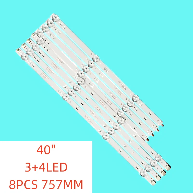 

8PCS/SET 3+4lamp LED Backlight for K420WD73 A1 4708-K42W73-A1213K01 42PFT4001/60 43PFF5201/T3 P42FN0117K FLTV-40K11 TX-42ER250ZZ