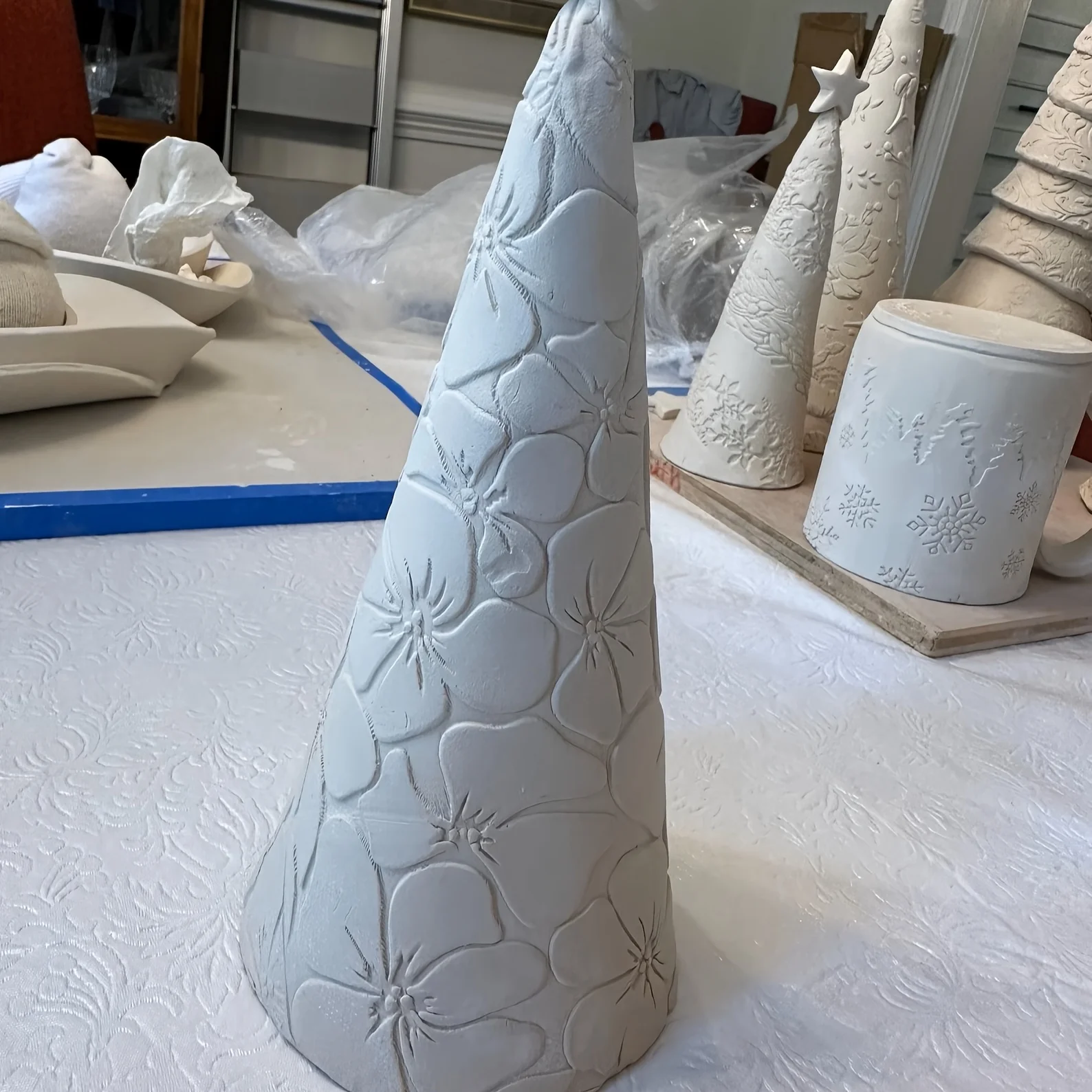 Pottery Cone Mold with Handle Ideal for Christmas DIY, Allows You to Create Freely - Hand Building Tool in Large  10