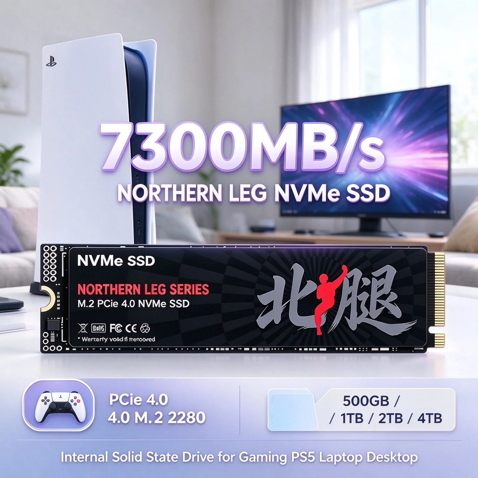 M.2 Nvme 4Tb Pcie 4.0 Ssd - Dahili NVMe SSD 7300MB/s PCIe 4.0