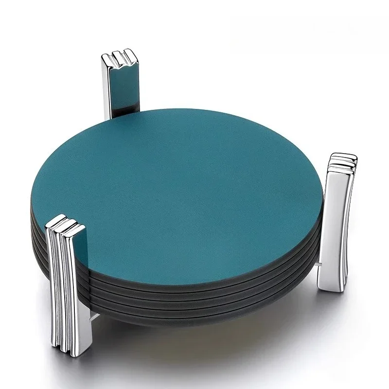 

Morandi color, coaster Kung Fu teacup pad holder glass, water cup two-color pad, heat insulation pad