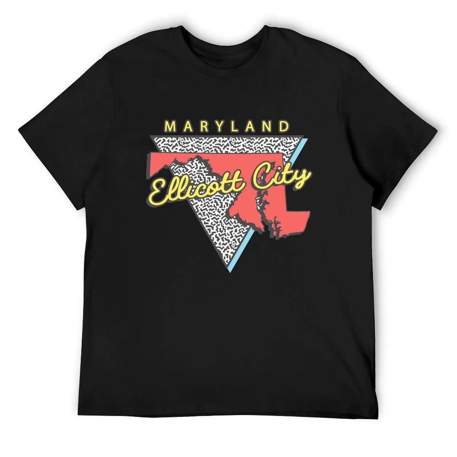 

Ellicott City Maryland Souvenirs City MD Retro Triangle T-Shirt summer 2025 funny meme t-shirts designer t shirt men