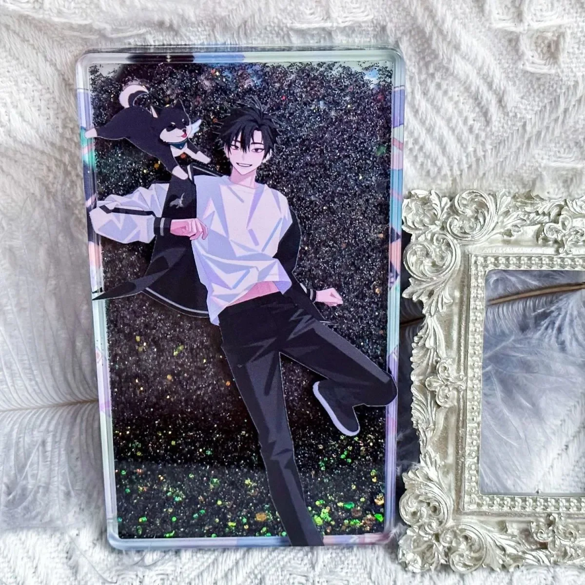 Агент по времени, текущий песок, маджонг, Ченг, час Лу Гуан, день рождения, аниме, косплей, периферийные стоячие карты, подарок на день рождения