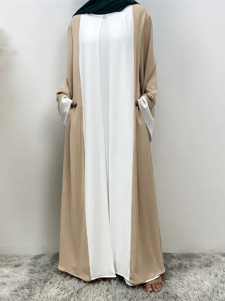 新デザイン ニダ ムスリム アバヤ ドバイ 高級婦人服 ベール付き イスラム モロッコ カフタン ブラック ラマダン 控えめなカジュアルウェア イード