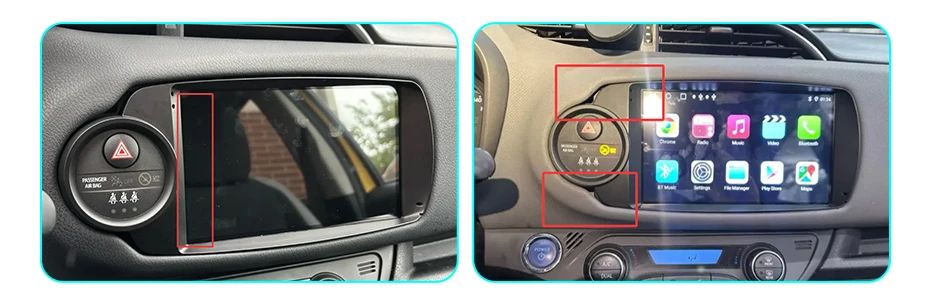 Junsun Qualcomm 8-Kern 360 ° Optionale Kamera, CarPlay, Android Auto Autoradio für Toyota Yaris 2012-2017, 2-DIN-Systeme, Stereo, GPS, SWC, Bluetooth, FM, RDS, DSP, IPS-Bildschirm, intelligente Fahrzeugsysteme, KI-Sprachsteuerung, 4G, WLAN, 8-Kern-Prozessor, Plug&Play-Headunit – Detail 2
