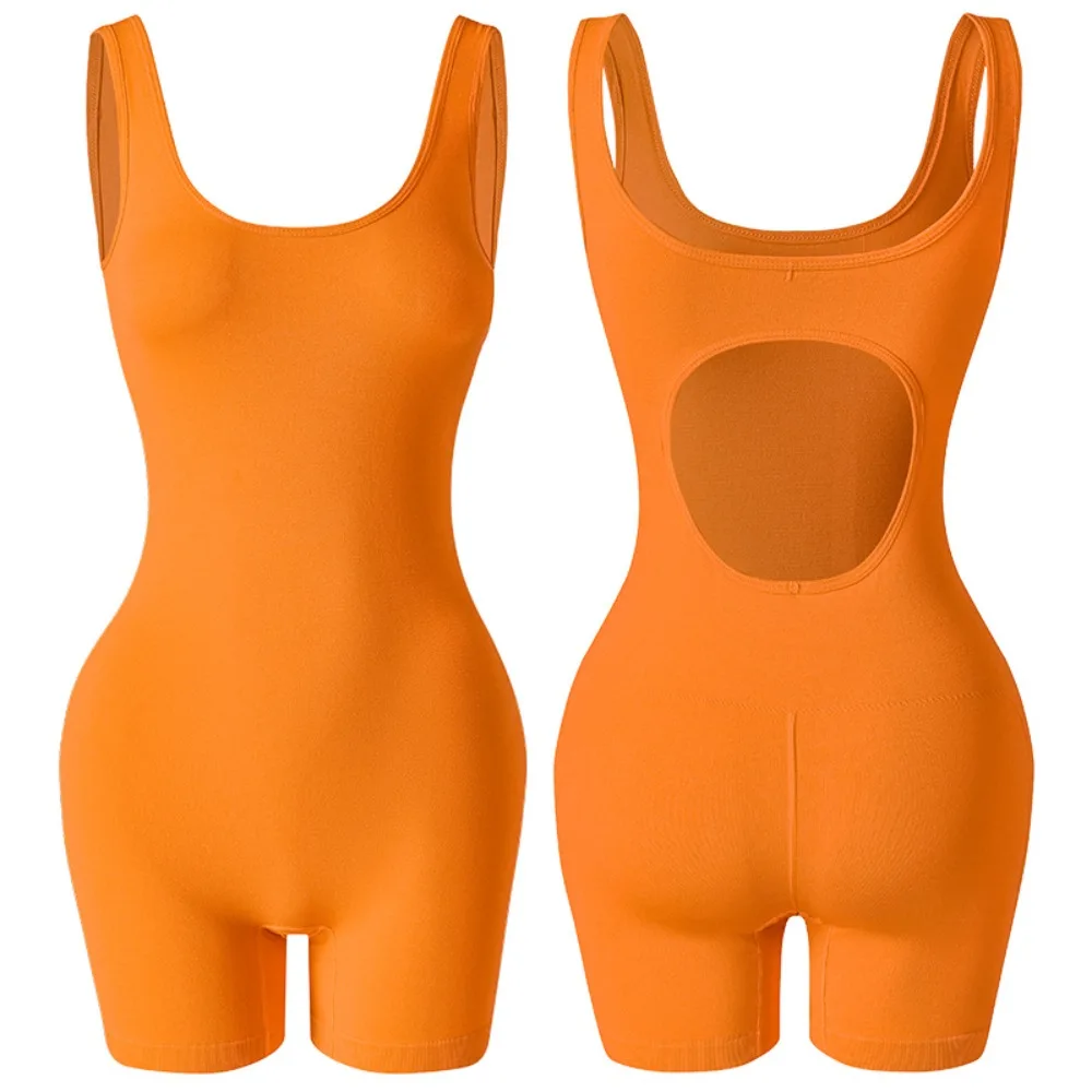 

Fashion U-neck Slim Fit Shapewear Seamless Tummy Control Bikini Bodysuits Butt Lifting Sleeveless Slimmer Body Shapers Gym