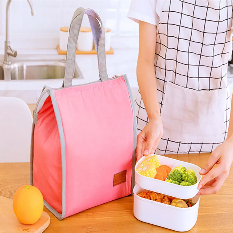 Portable Tote Lunch Bag Insulated Fresh Cooler Bag Family Travel Picnic Drink Snack Keep Fresh Storage Bag Women Men Bento Box