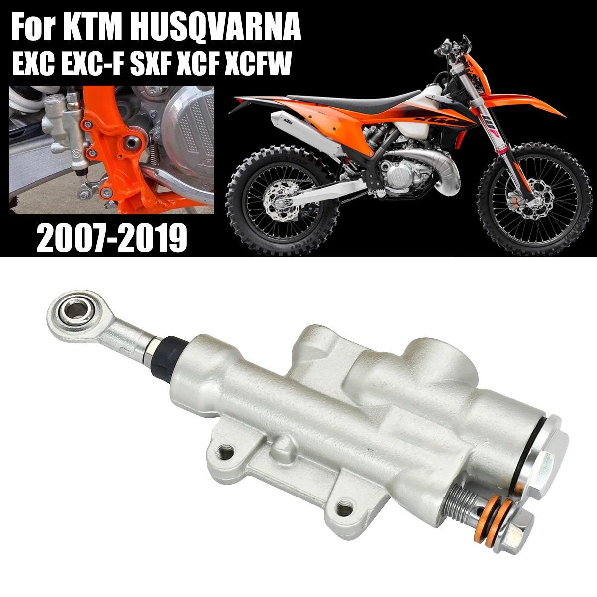 

Motorcycle Rear Hydraulic Brake Master Cylinder Pump Rear Brake Pump For KTM 125-530 SX SXF XC XCF EXC EXCF For Husqvarna GasGas