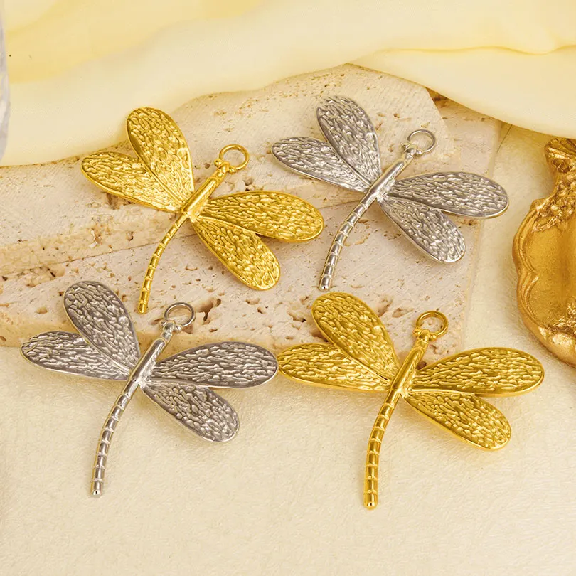 10pcs แฟชั่นสี Bow DRAGONFLY Beetle Love Heart Charms จี้สแตนเลสผลการค้นหาเครื่องประดับสําหรับต่างหูสร้อยคอ