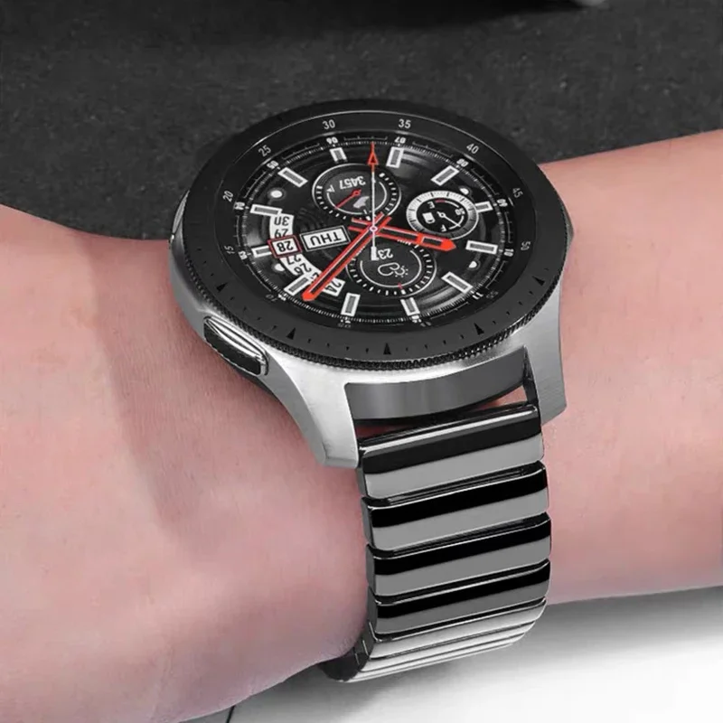 Amazfit-男性用セラミックブレスレット,金属ブレスレットGtr 4, 3,2pro,47mm, 20mm,gts 4, 3, 2, 2e,mini, bip 5, 3pro 42mm