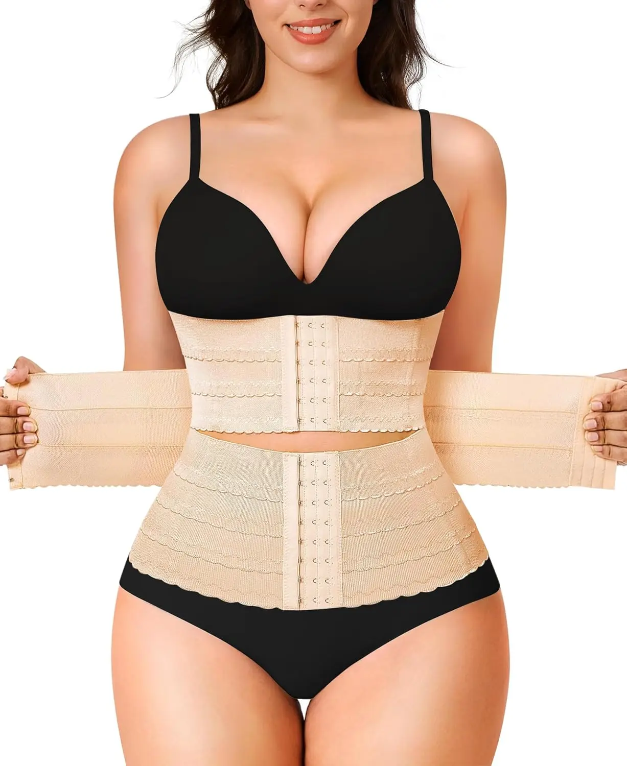

Segmented Waist Trainer for Women Corset Shapewear Waist Cincher Tummy Control Faja Body Shaper
